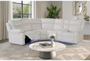 U6026 - Sectional With LED And Speaker - White