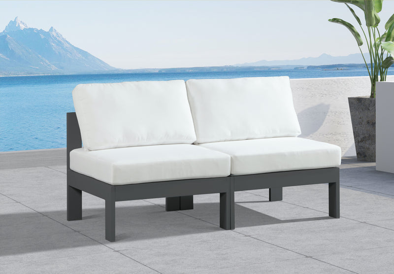 Nizuc - Outdoor Patio Modular Sofa 2 Seats - White