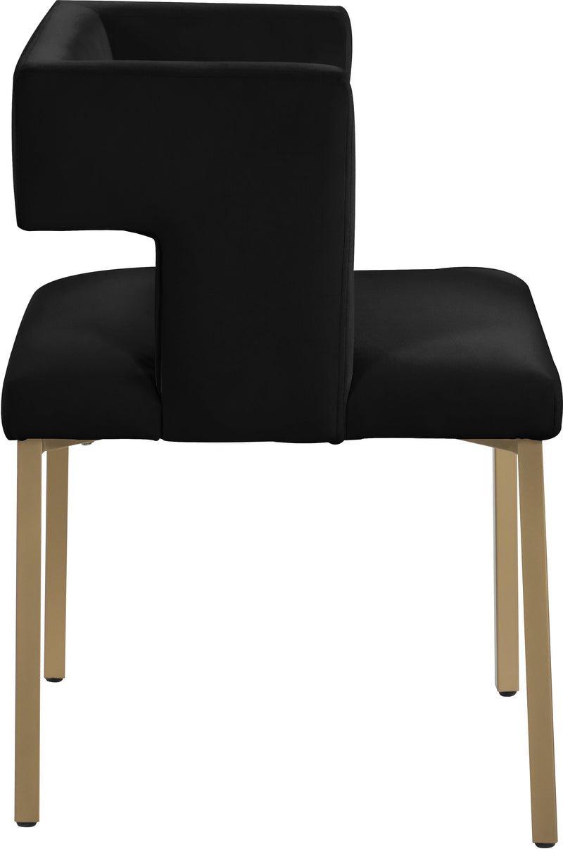 Caleb - Dining Chair with Gold Legs (Set of 2)