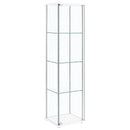 Bellatrix - 4-Shelf Clear Glass Curio Cabinet