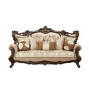 Shalisa - Sofa With 7 Pillows (Same Lv01585) - Fabric & Walnut