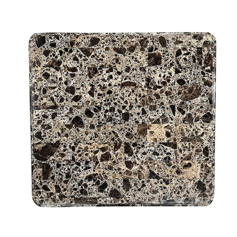 Nayla - End Table - Natural Marble Top & Cherry