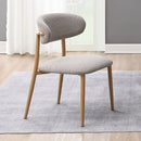 Kacey - Side Chair (Set of 2) - Gray Boucle & Natural
