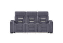 U1895 - P2 Reclining Sofa / Console Reclining Loveseat - Dark Gray