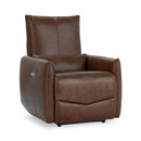 Thaya - Leather Power Recliner - Antique Brown