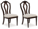 Lavinton - Dining Upholstered Side Chair (Set of 2) - Tan / Brown