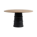Lunen - 55" Round Dining Table - Soft Reef Noir