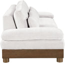 Turin - Chenille Fabric Upholstered Modular Sectional - Cream