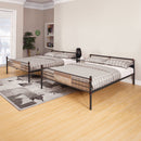 Brantley - Double Queen Bunk Bed - Sandy Black & Dark Bronze Hand-Brushed