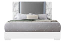 Ylime - 5 Piece King Bedroom Set (Bed, Dresser, Mirror, Chest, Nightstand) - White Marble