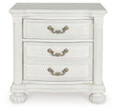 Montelaine - Three Drawer Night Stand - Antique White