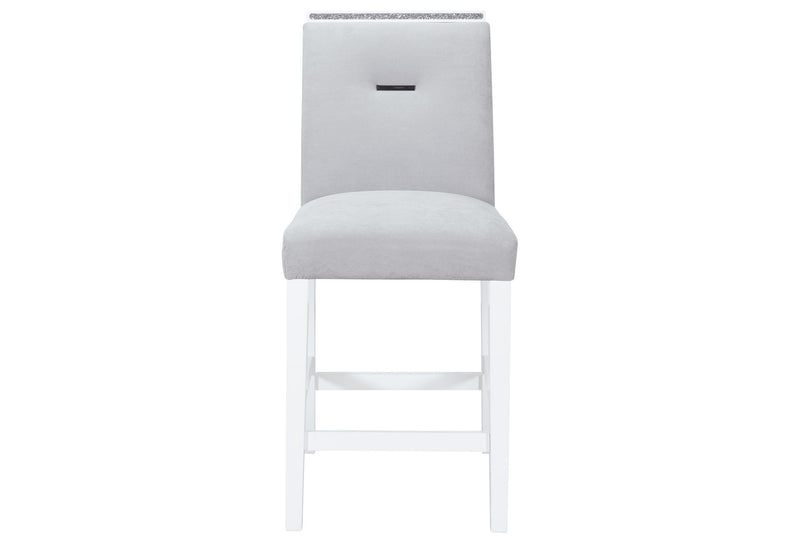 Monaco - Bar Stool New - Light Gray / White