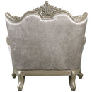 Libertee - Chair With Pillow - Beige Fabric & Champagne