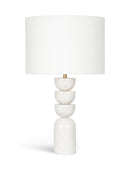 Opus - Linen Textured Fabric And Brass Table Lamp