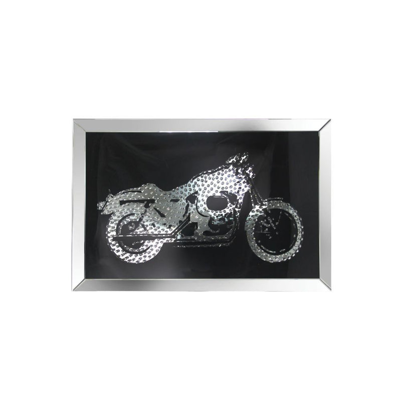 Nevina - Wall Art - Mirrored & Faux Crystal Motor