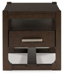 Breckington - Square End Table - Dark Brown