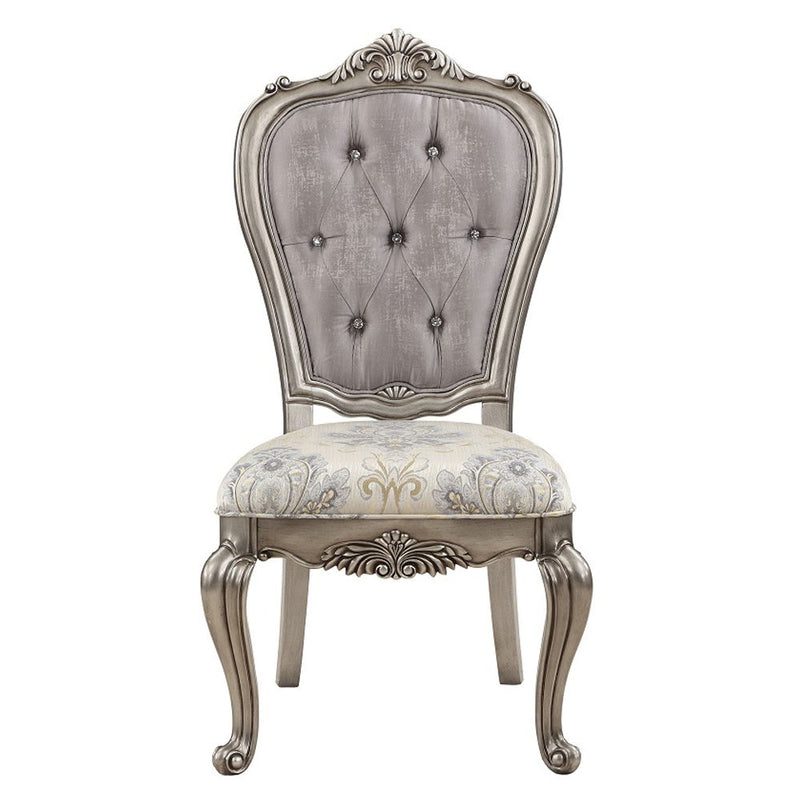 Ariadne - Side Chair (Set of 2) - Velvet & Antique Platinum