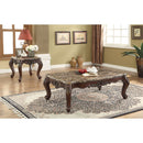 Devayne - Coffee Table - Marble Top & Dark Walnut