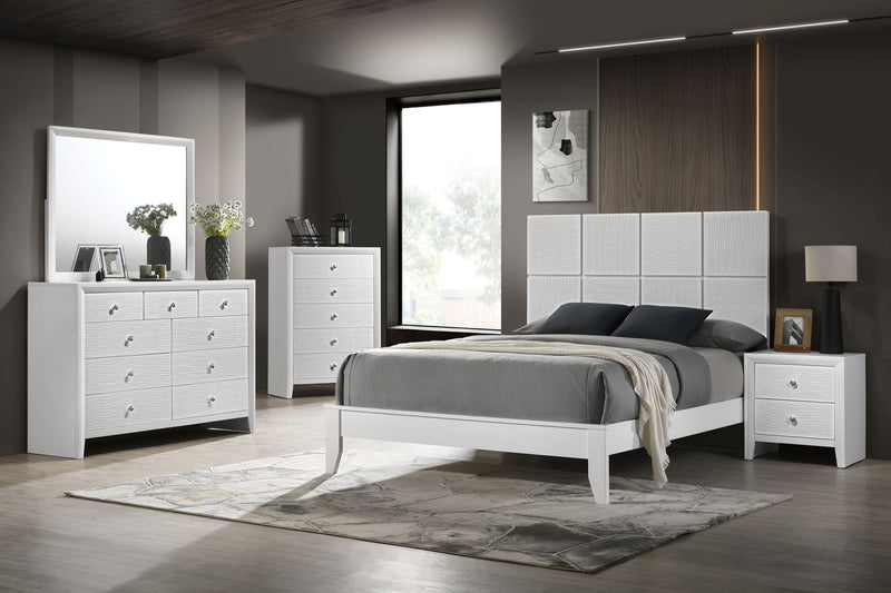 Denker - Twin Bed - White