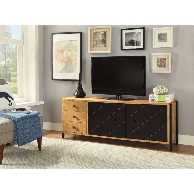 Honna - TV Stand - Natural & Black