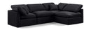 Indulge - Velvet 4 Piece Modular Sectional