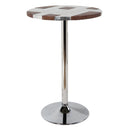 Brancaster - Bar Table - Retro Brown Top Grain Leather & Aluminum