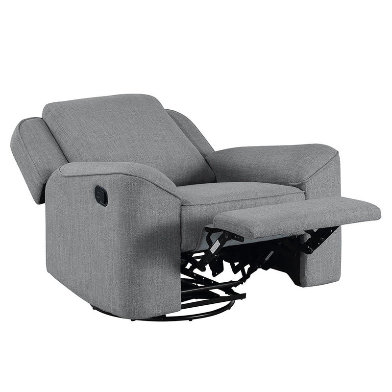 Destiny - Glider Recliner With Swivel - Gray Linen