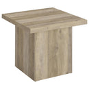Devar - Square Coffee End Table Set - Distressed Pine