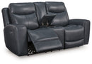 Next Move - Power Reclining Loveseat With Console / Adjustable Headrest
