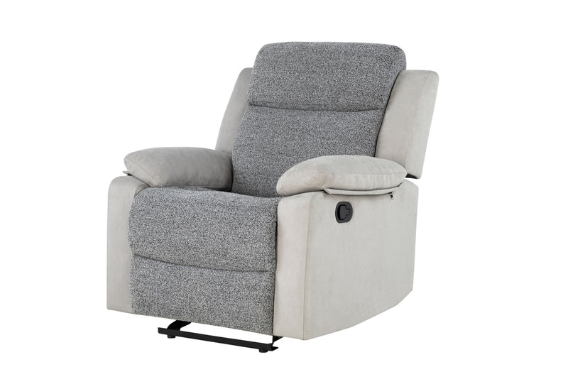 U6027 - Glider Recliner - Dark Gray / Light Gray