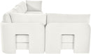 Hammond - Velvet Performance Fabric Upholstered 5 Piece L-Shaped Sectional