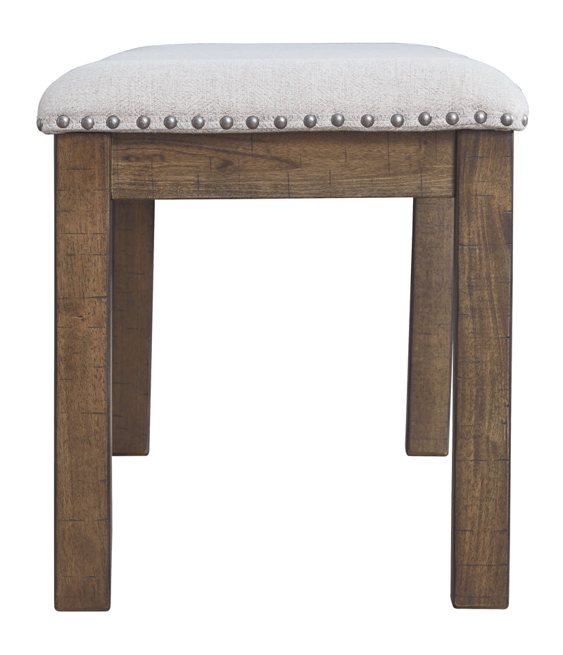 Moriville - Beige - Upholstered Bench