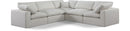 Comfy - 5 Piece Linen Modular Corner Sectional