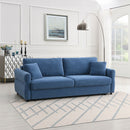 Haran - Sofa With Sleeper - Blue Fabric