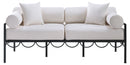 Portofino - Resilient Water Repellent Fabric 69.75" Upholstered Outdoor Patio Loveseat