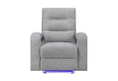 U6611 - 15 Power Reclining Sofa / Power Console Reclining Loveseat - Dark Gray