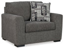Gardiner - 2 Pc. - Chair And A Half, Ottoman - Pewter