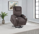 Louie - Chenille Upholstered Power Lift Massage Chair