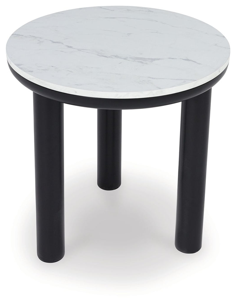 Xandrum - Black / White - Occasional Table Set (Set of 3)