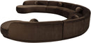 Avra - 192" Velvet Performance Fabric Upholstered Sectional
