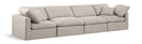 Indulge - Linen 4 Seat Modular Sofa