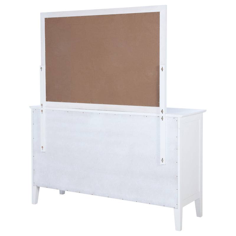 Bexhill - 10-Drawer Dresser And Mirror - White