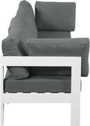 Nizuc - Outdoor Patio 4 Seat Modular Sofa With White Frame