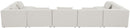 Cube - Linen 7 Piece Modular U-Shaped Sectional