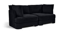 Hammond - Velvet Performance Fabric Upholstered 2 Piece Loveseat