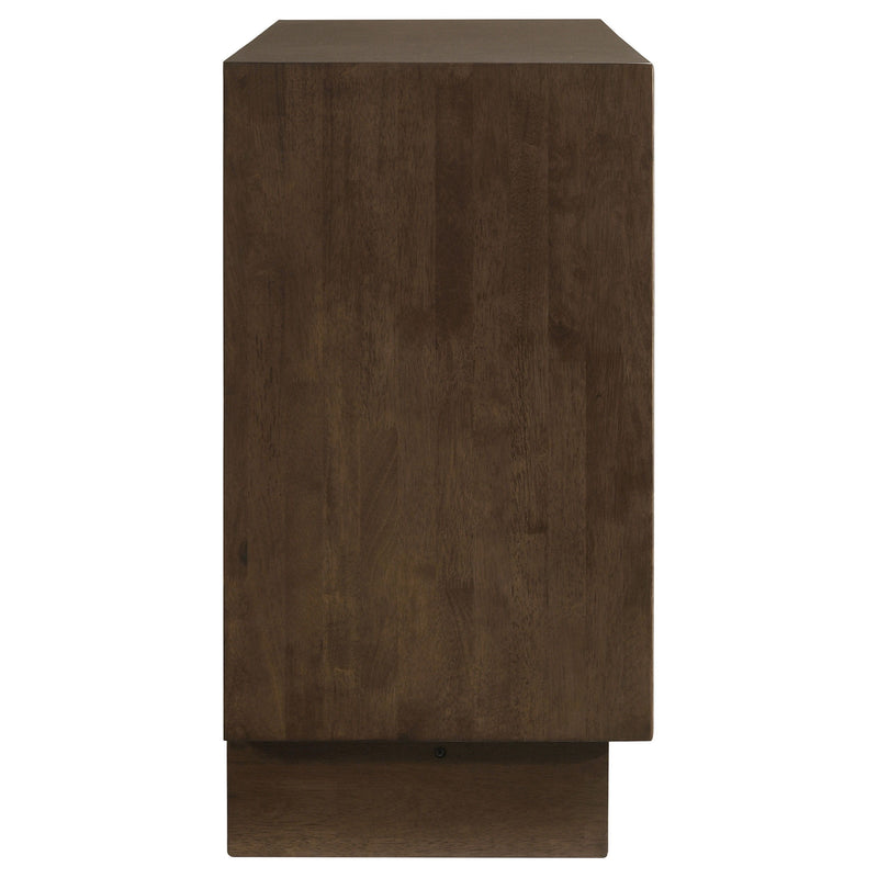 Glenwood - 6-Drawer Dresser Cabinet - Warm Brown