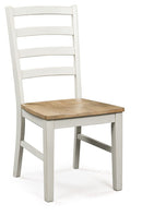 Purlaney - Dining Room Side Chair (Set of 2) - Antique White / Natural
