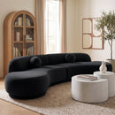 Avra - 146" Velvet Performance Fabric Upholstered Sectional