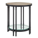 Brantley - End Table - Oak & Sandy Black