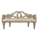 Danae - Bench - Champagne Synthetic Leather & Gold